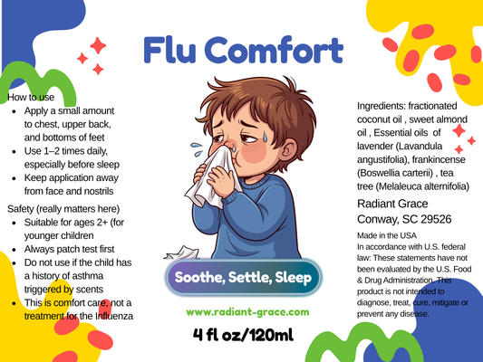 Flu Comfort Chest Rub Oil – Gentle Support for Little Ones